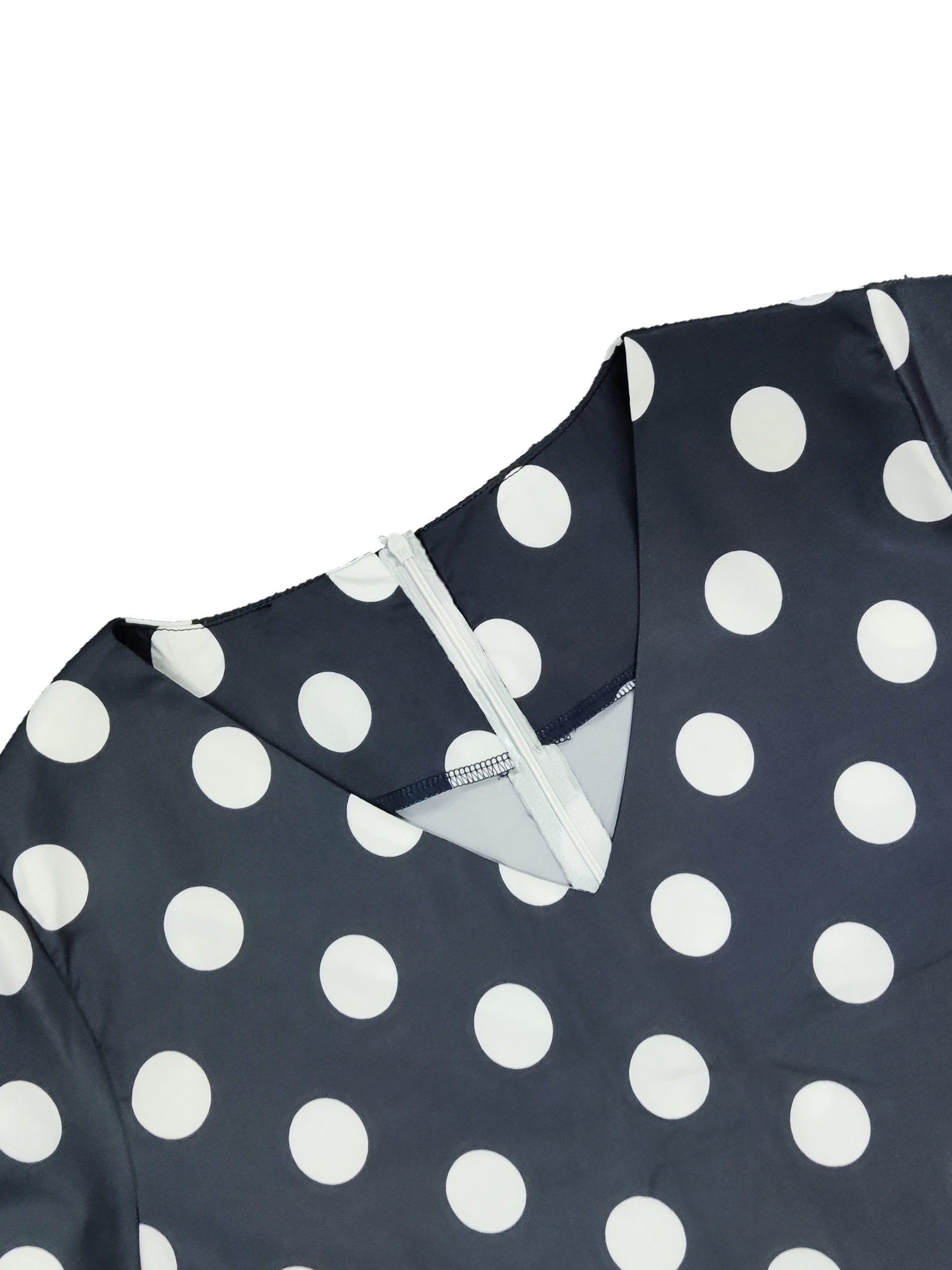  Boho Dress Women's Polka Dots V Neck Short Sleeve Dress