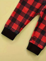 3pcs Baby Boys Christmas Clothes Long Sleeved Tops & Pants & Hats Set