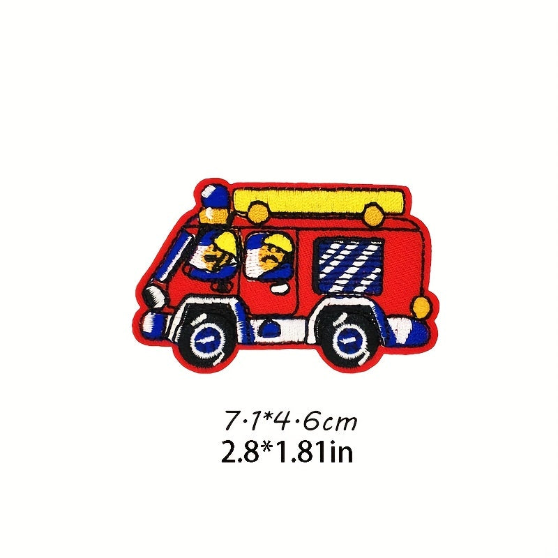 16pcs Car Embroidered Patches For Men Sew On Repair Patch DIY Crafts Projects