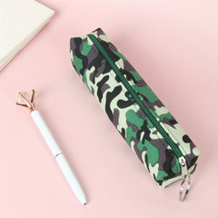 Camo Pencil Case Student Stationery Organizer
