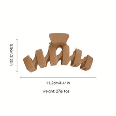 Solid Shark Claw Large Ponytail Holder Hair Accessories