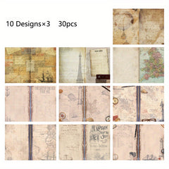 Retro Literary Hand Account Notebook Series - 30 Sheets