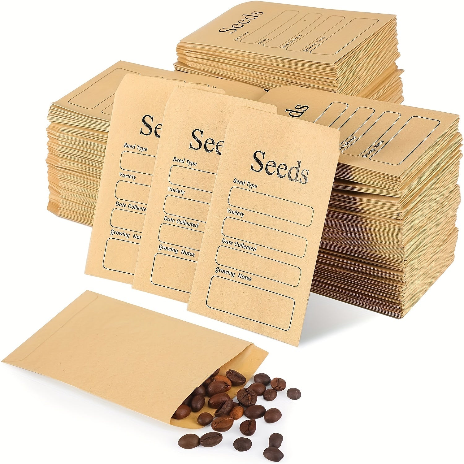 20pcs Self Sealing Seed Envelope Seed Packets Seed Saving Envelopes Template