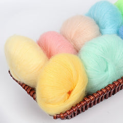 Soft Mohair Yarn for DIY Shawl Scarf Hat