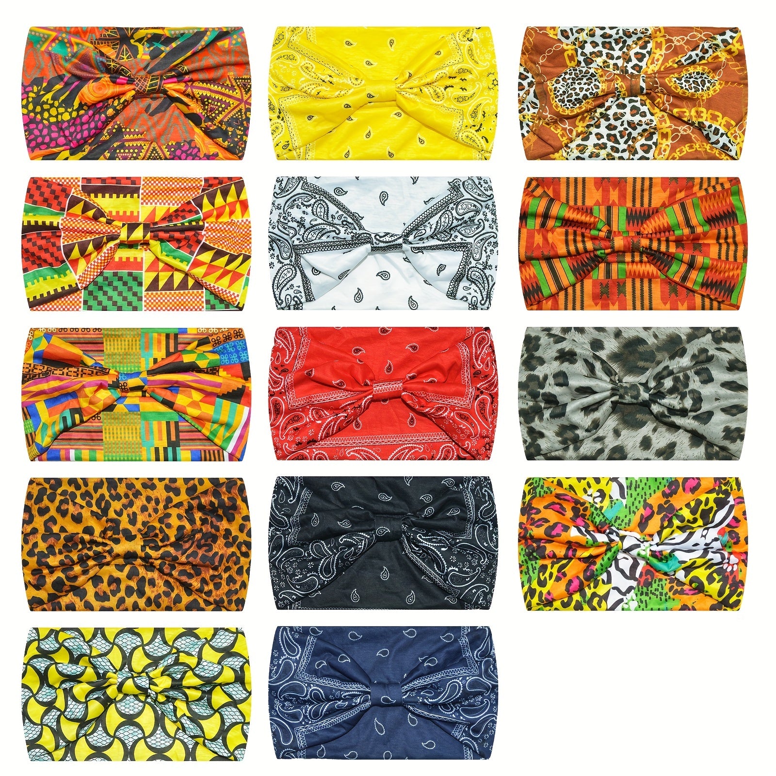 Boho Leopard Pattern Headband for Women Girls