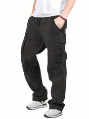 Men's Straight Leg Cargo Pants with Flap Pockets