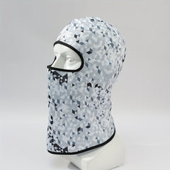 Camouflage Plaid Pullover Hat Men's Sun Protection Mask Hat