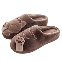 Cartoon Cat Memory Foam Slippers, Cozy Unisex Indoor House Shoes