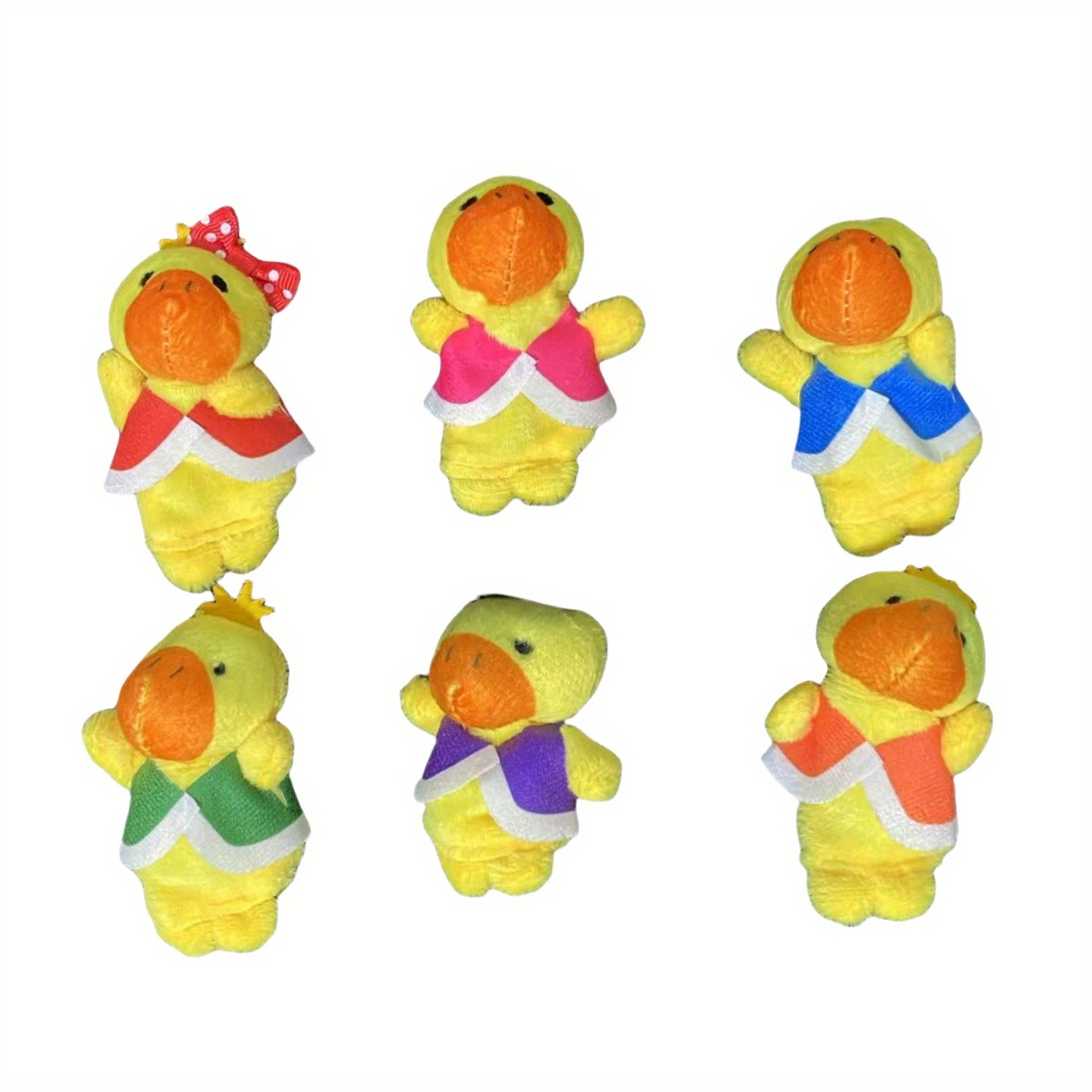 Duck Crocodile Monkey Finger Puppet Kindergarten Plush Toy