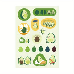 Washi Paper Sticker Flower Fruit Series Single Sheet