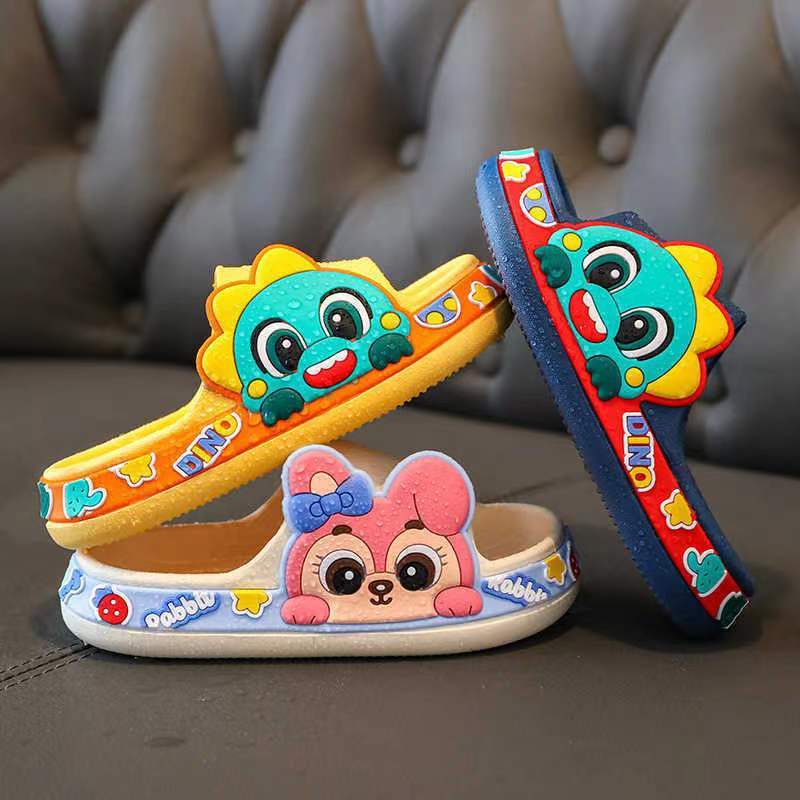 Cartoon Animal Slippers Easter Rabbit Bunny Beach Pool Shower Shoes For Kids