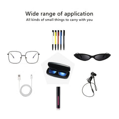 Soft Sunglasses Case with Belt Buckle Press On Eyewear Box