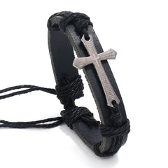 Personality Hand-woven Cowhide Bracelet Vintage Leather Bracelet