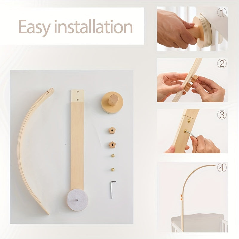 Kids Bed Bent Wooden Bed Bell Holder Bed Bell Accessories