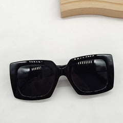 Vintage Square Sunglasses Large Frame Glasses B Letter