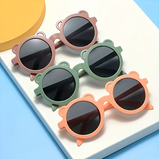 Cartoon Bear Round Sunglasses UV Protection Kids Accessories