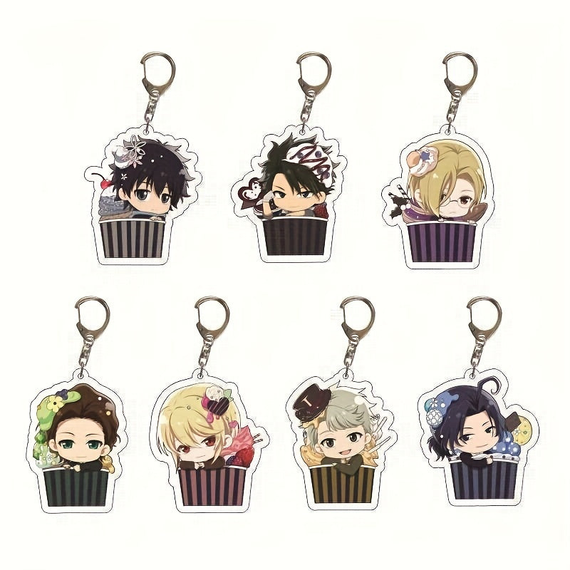 Cartoon Keychain Pendant Anime Figure Key Chain Pendant Bag Accessories