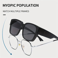 Men's Square Frame Polarized Sunglasses UV400 Sports Fishing Driving Beach Party