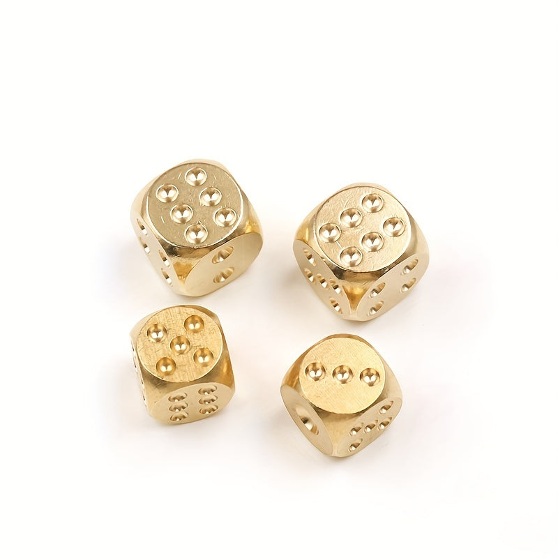 Brass & Copper Dice Set for Bar Games