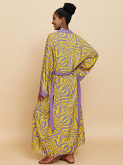  Print Long Sleeve Cover Up Robe