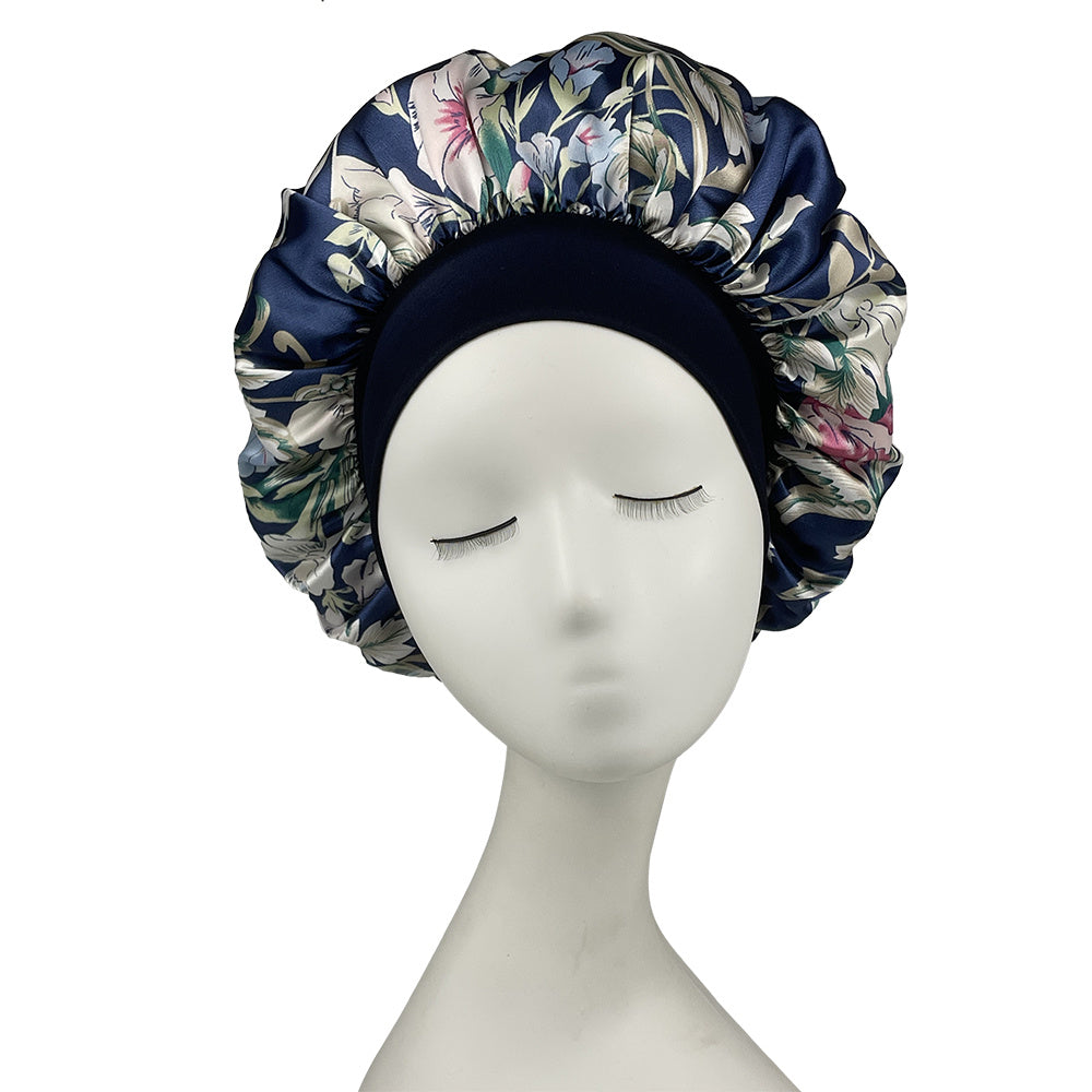 Milk Silk Wide Brim Bonnet Cap for Women