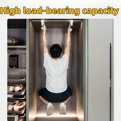 Pull Out Pants Rack Telescopic Hanging Clothes Rack Metal Storage Rod Rail