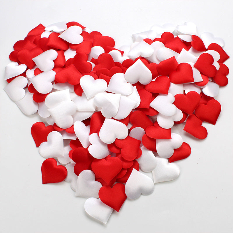 100 Red Heart Shape Confetti Wedding Valentines Party Decor