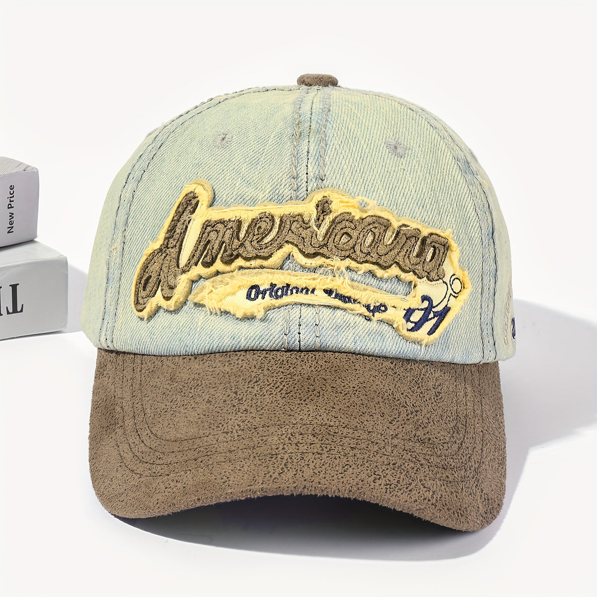 Unisex Sunshade Adjustable Casual Baseball Cap With Letter Embroidery