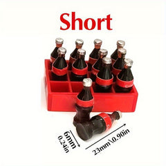 13pcs Mini Soft Drink Basket Food Model Dollhouse Decoration