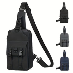 Men's Casual Chest Bag Crossbody Bag Waterproof Shoulder Handbag