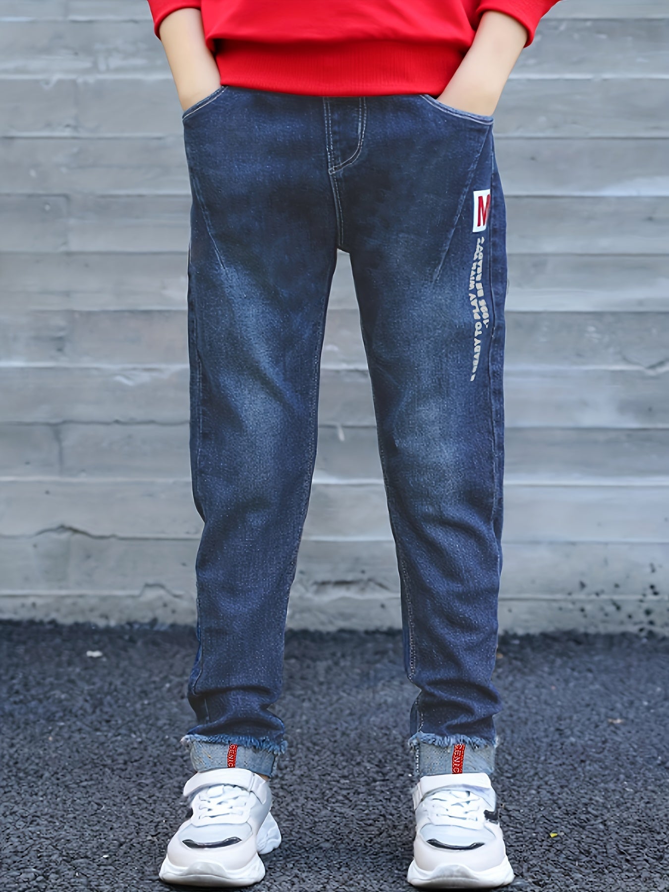 Boys Denim Long Pants With Pocket for Spring & Autumn