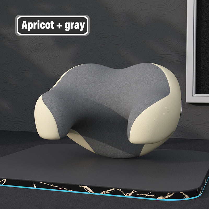3D Memory Foam Neck Pillow for Car Seat and Truck, Lumbar Support Cushion