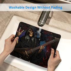 Death Piano Pattern Square Mouse Pad for Home Office Games