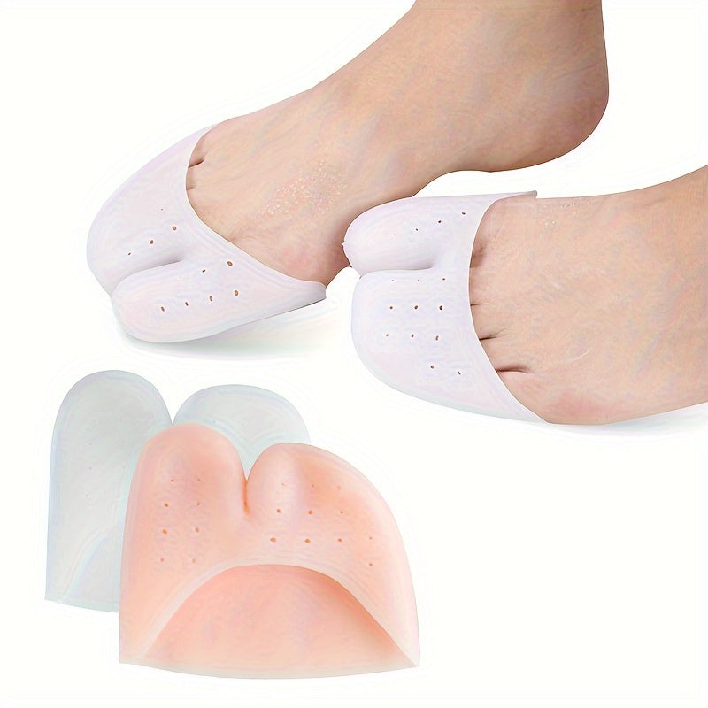 2pairs Silicone Foot Tip Cover Soft Anti-wear Toe Separator