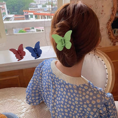 Butterfly Hair Claw Solid Banana Clip Non Slip Hair Styling Accessory