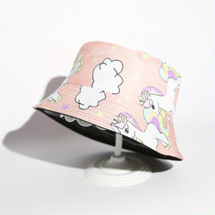 Unicorn Print Sun Protection Fisherman Hat
