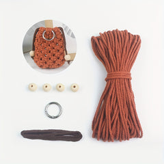 Macrame Kit for Beginners DIY Earphone Case with Tutorial