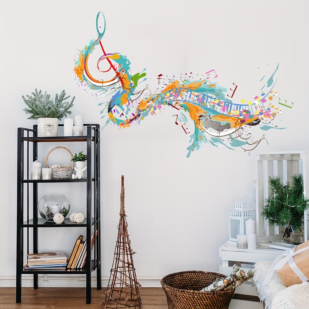 Musical Note Room Decoration Wall Sticker Self-adhesive PVC Sticker