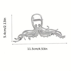 Large Octopus Metal Hair Claw Clip Non Slip Strong Hold Grip Hair Jaw Clip