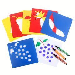 Montessori Animal Car DIY Painting Template Stencils Art Craft Learning Toy