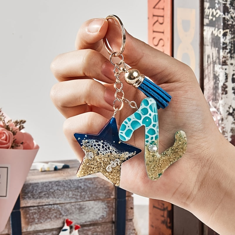 Crystal Resin Drop Glue Letter English Word Silicone Mold Pendant Keychain
