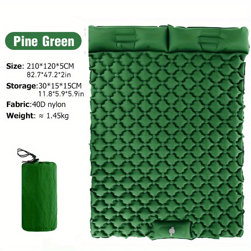 Inflatable Mattress with Pillow & Pump for Camping Travel
