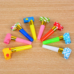 30pcs Plastic Whistle Props for Birthday Party, Student Toys - Random Large Size