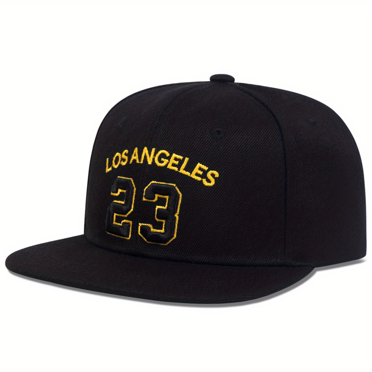 LA Embroidery Baseball Cap Unisex Snapback Hat Lightweight Sunscreen Dad Hat