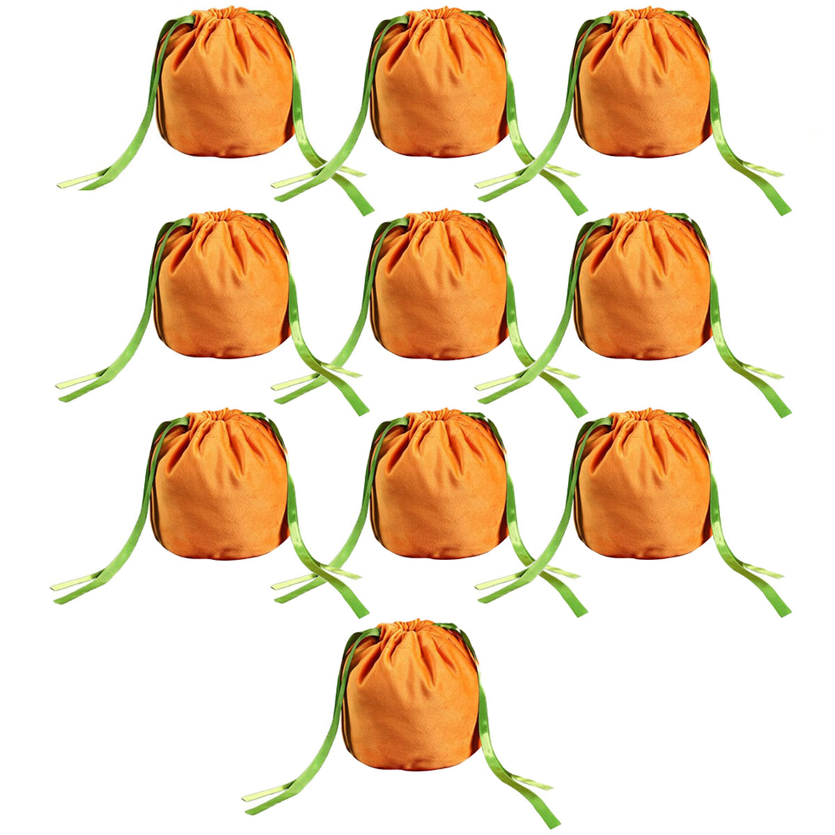10pcs Halloween Pumpkin Bag Party Candy Decoration Velvet Bag