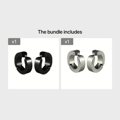 Titanium Steel Small Earrings for Men