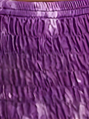 Women's Plus Tie Dye Shirred Waist Carrot Pants
