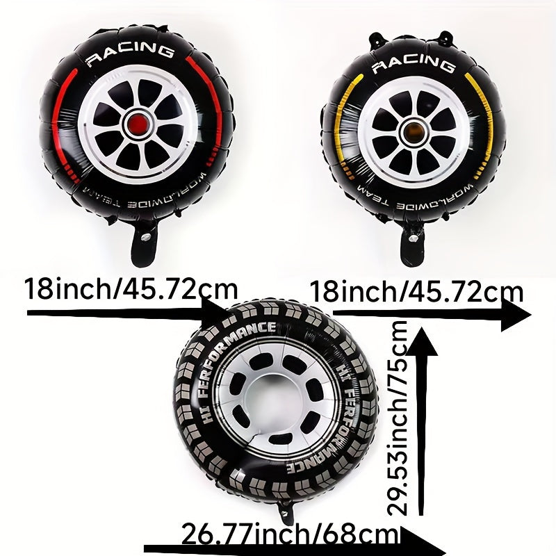 50pcs Tire Balloon 45 72 Cm Motorcycle Racing Theme Decoration