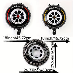 50pcs Tire Balloon 45 72 Cm Motorcycle Racing Theme Decoration