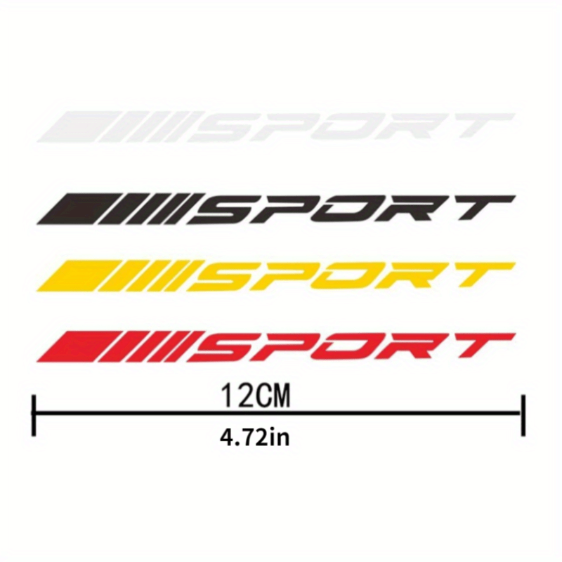 4pcs Sport Car Tire Rim Racing Sticker Personality Decorative Decal